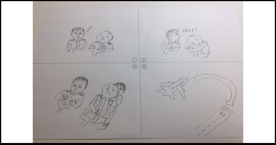 Aviation scene illustration