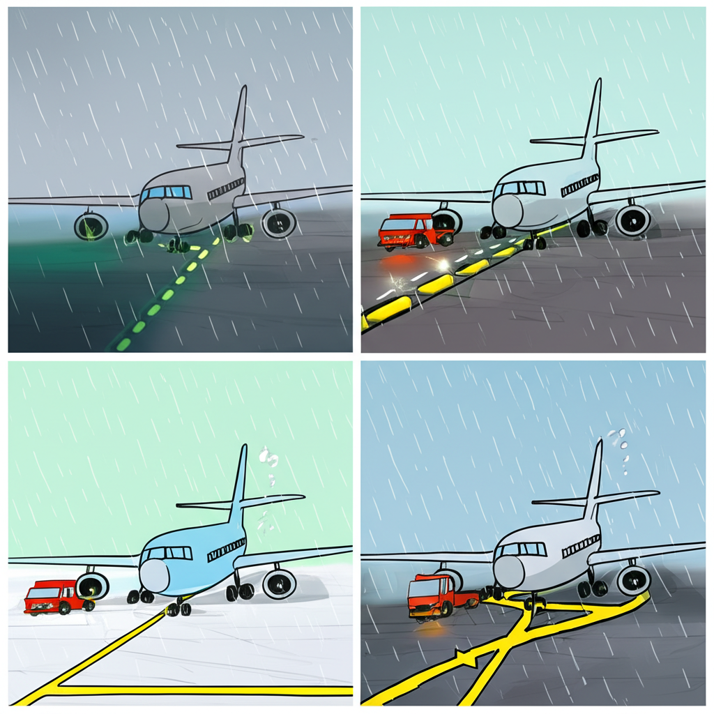 Aviation scene illustration